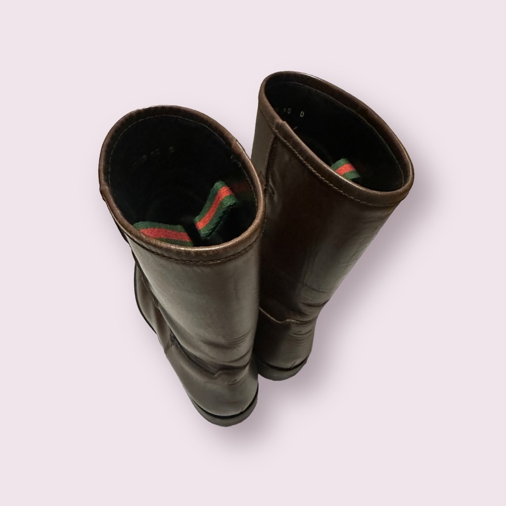 Gucci Brown Leather Boots - Picture 2 of 4